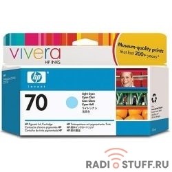 HP C9390A Картридж №70, Light Cyan {DJ Z2100/Z3100, Light Cyan (130 ml)}