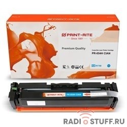Картридж лазерный Print-Rite TFCA06CPU1J PR-054H CIAN 054H Cian голубой (2300стр.) для Canon LBP 621Cw/623Cdw/641Cw/643Cdw