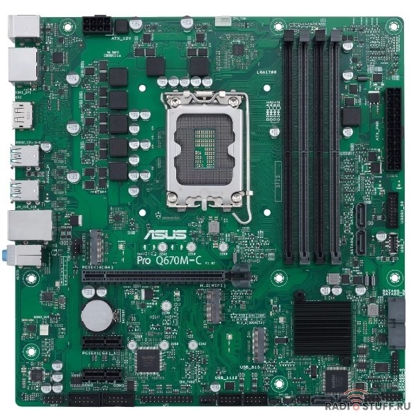 Материнская плата ASUS PRO Q670M-C-CSM, LGA 1700, Intel Q670, mATX, Ret