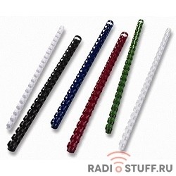 Office Kit  Пластиковые пружины BP2041 14 мм белые 100 шт.