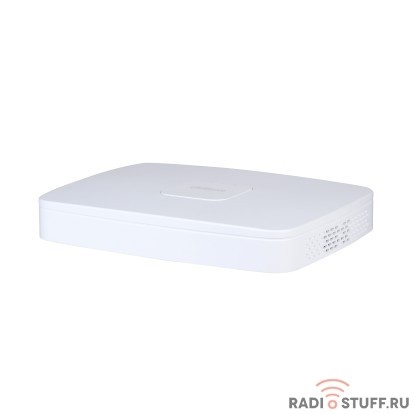 DAHUA DHI-NVR4108-8P-EI 8-канальный IP-видеорегистратор c PoE, 4K, H.265+, видеоаналитика, входящий поток до 256Мбит/с, 1 SATA III до 16Тбайт