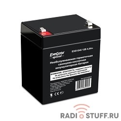 Exegate ES252439RUS Аккумуляторная батарея DT 12045 (12V 4.5Ah, клеммы F1)