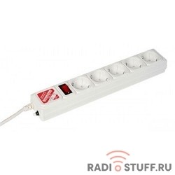 PowerCube Сетевой фильтр 1.9м 5 розеток (SPG-B-6-WHITE), белый
