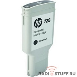 HP F9J68A Картридж  №728, Matte Black {DJ T730/830 (300 мл.)}