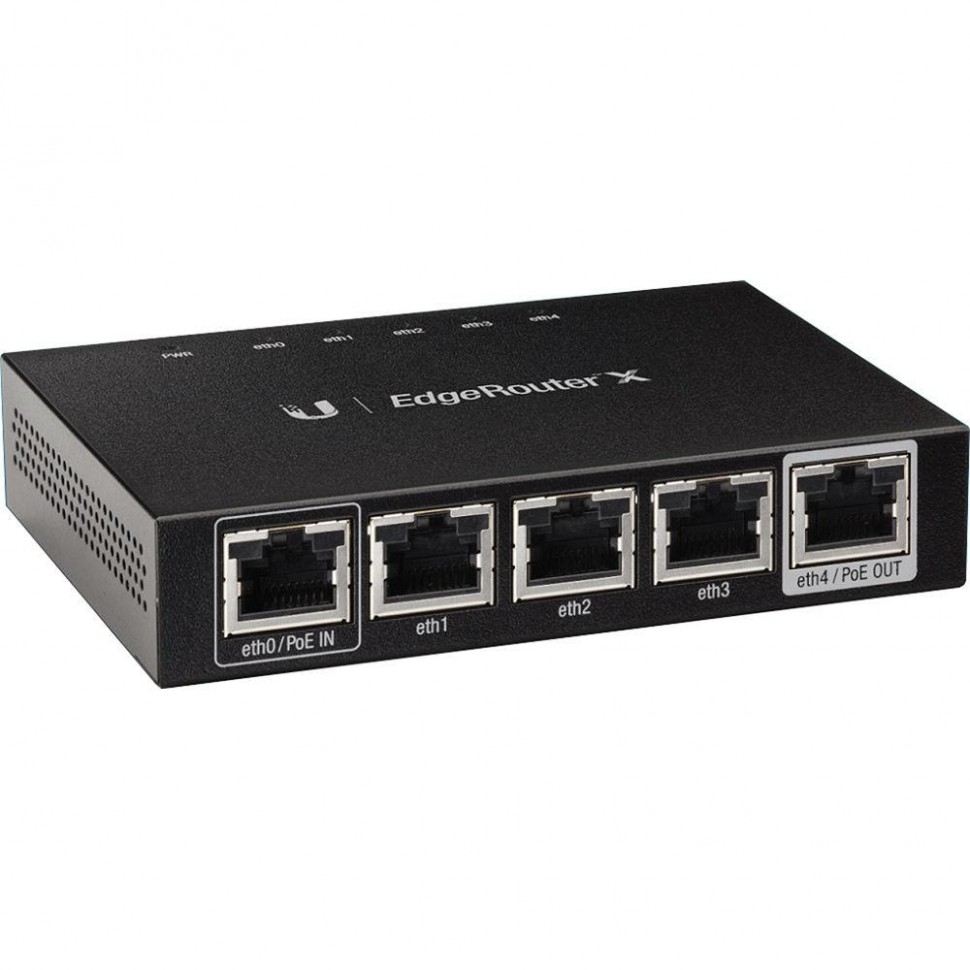 EdgeRouter X (арт. ER-X) маршрутизатор PoE, Ubiquiti 
